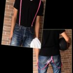 15mmサスペンダー X型 男女兼用 カジュアル